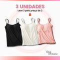 OFERTA EXCLUSIVA [COMPRE 1 LEVE 3] - Regatas Ajustáveis com Sutiã Invisível