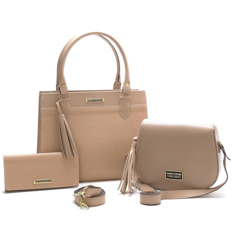 Conjunto Santorini Luxuoso [2 Bolsas + Carteira] - Dom Feminino