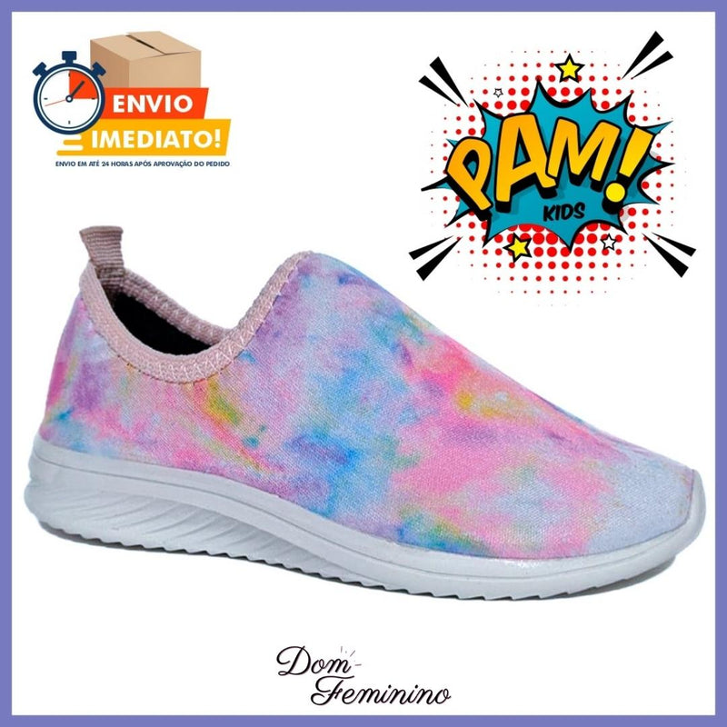 Tênis Infantil Tie Dye Calce Fácil