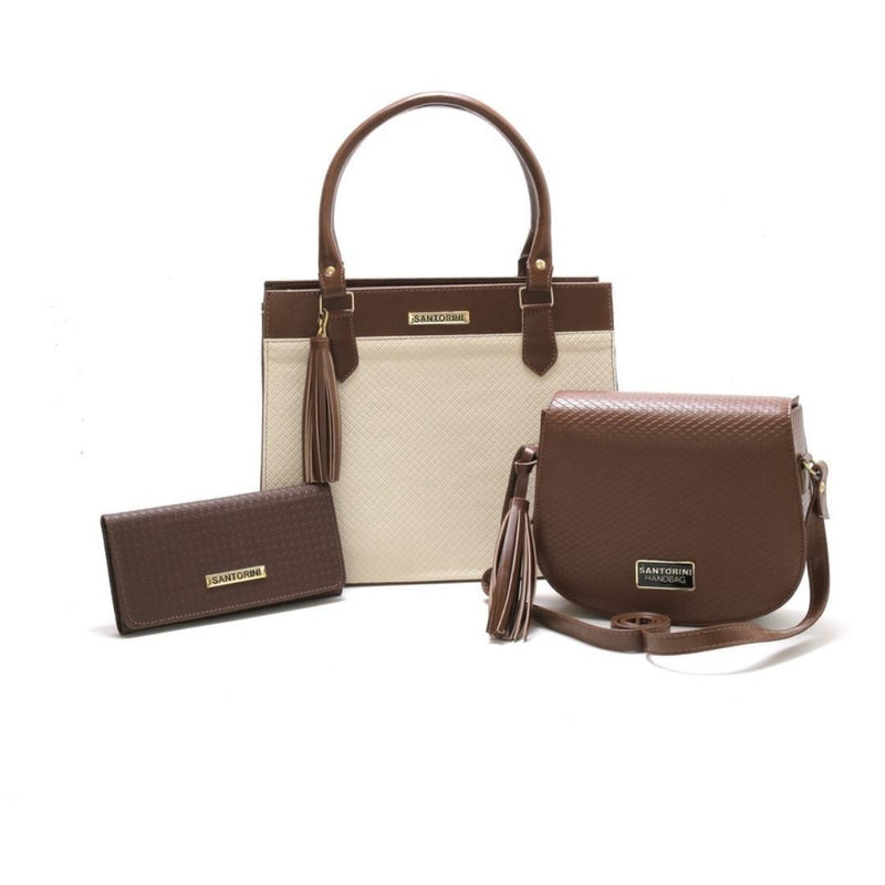 Conjunto Santorini Luxuoso [2 Bolsas + Carteira] - Dom Feminino