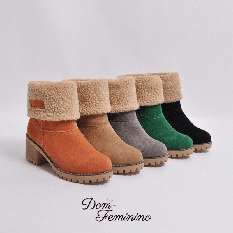 Bota Forrada Antiderrapante Dom Feminino [Liquidação] - Dom Feminino